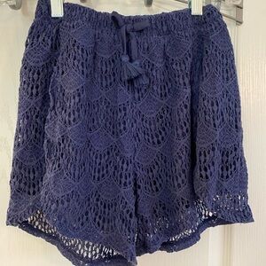 Jessica Simpson Stretchy Crochet Shorts Girls XL